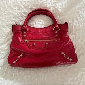 Balenciaga Classic City Bag – Red Leather